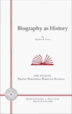 Cover of 'Biography as History' by Stephen B. Oates 